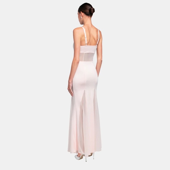 NWT OW Collection x REVOLVE SERENITY Sheer Bodice Pink Maxi Dress - Picture 4 of 8